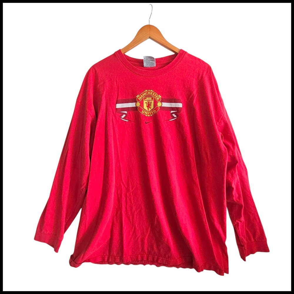 Nike Manchester United‎ Long Sleeve Graphic T-Shirt Soccer XXL